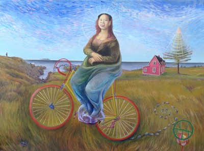Mao Lisa Gets on Her Bike